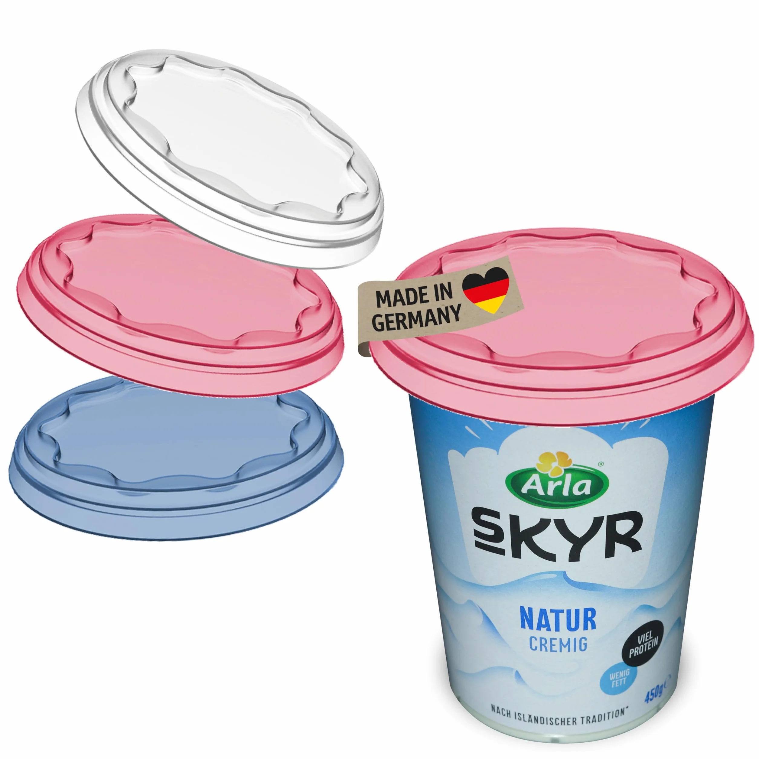 Koziol Pokrywka wielokrotnego użytku Fresh 3-częściowy zestaw 3239293, tworzywo sztuczne