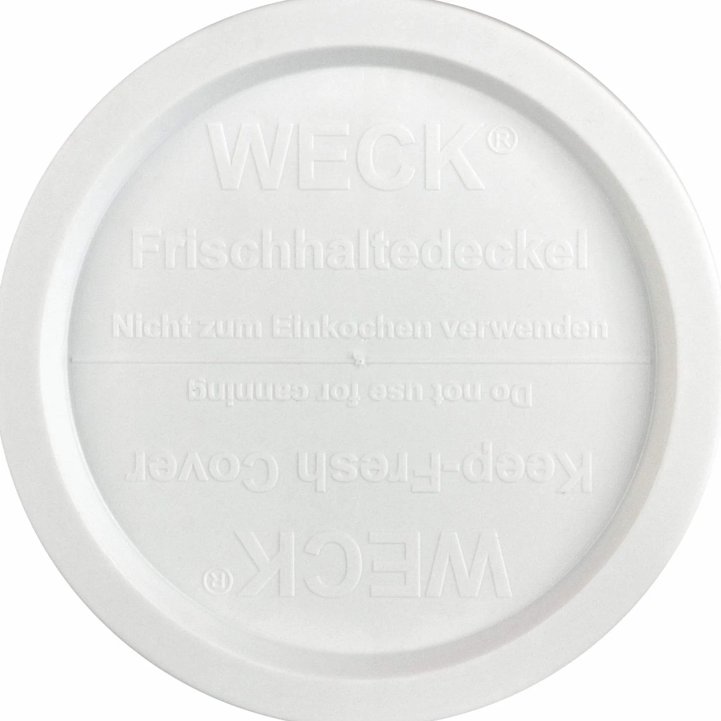 Weck pokrywka utrzymująca świeżość z tworzywa sztucznego - Ø 100 mm - biała - 5 sztuk