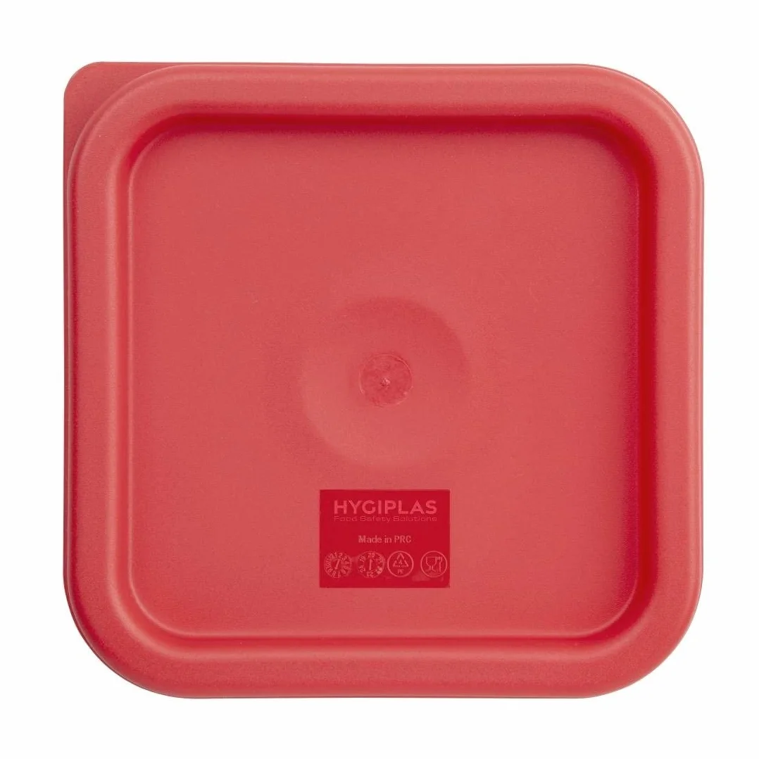 Vogue CF040 Pokrywka pasuje do kwadratowych pojemników, 1,5 l - 3,5 l, czerwony